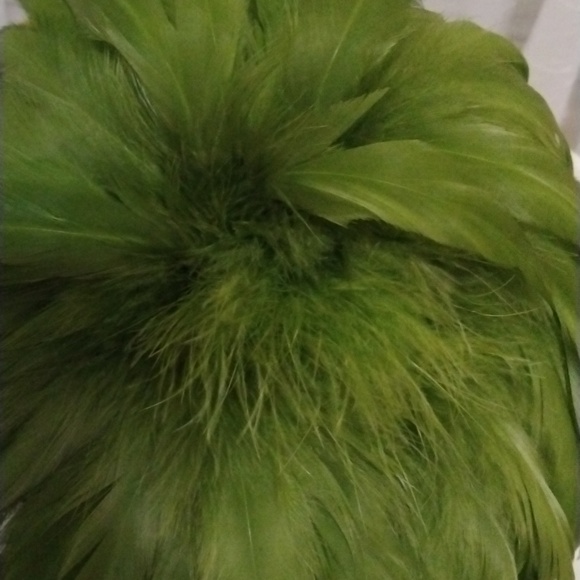 Vintage USA Stewardess Women Hat With plumes/Feathers Sequins - Picture 11 of 16